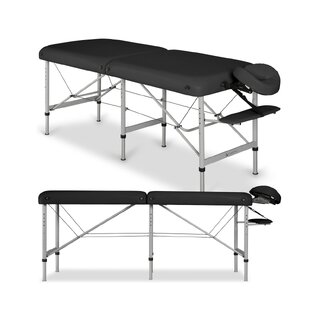 Massagetafel Medmal Alu 70 Vinyl Flex K015 Zwart