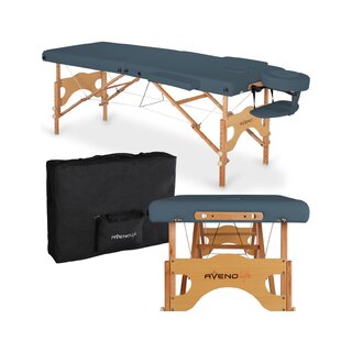 Massagetafel draagbaar Aura Matt Touch K102 Blauw