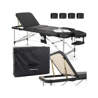 Draagbare massagetafel Adele 70cm - Zwart