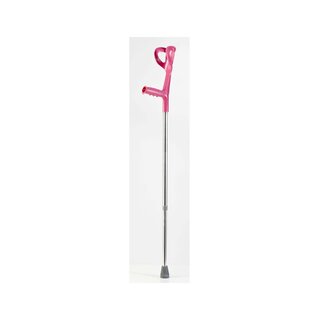 Onderarmkruk licht - roze zilver