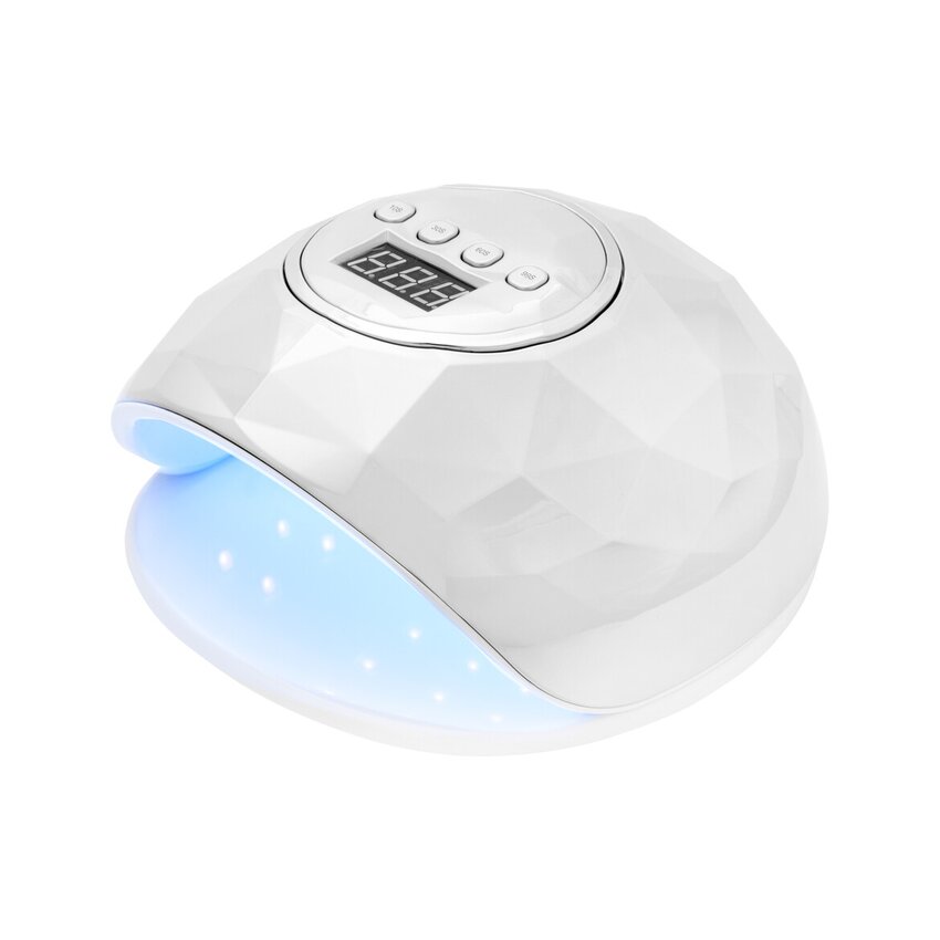 UV LED glanzende 86W lamp wit/zilver parelmoer