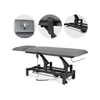 Fortis 2 ERGO massagetafel, elektrische voetbediening - grijs
