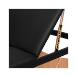 Opvouwbare massagetafel Balance hout 3-delig zwart