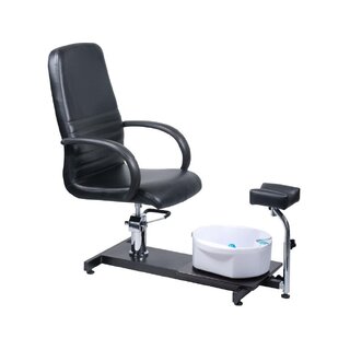 Pedicurestoel met voetmassageapparaat BW-100 zwart