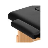 Opvouwbare massagetafel Balance hout 3-delig zwart