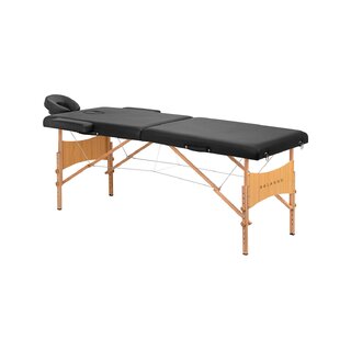Opvouwbare massagetafel Balance Lux hout 2-delig 190x70 zwart