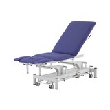 Elektrische massagetafel 5-delig - Rila PRO - Wit frame, blauwe bekleding
