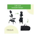 Energiemassagestoel - zwart