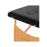 Opvouwbare massagetafel Balance hout 2-delig zwart