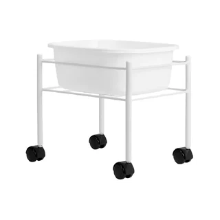 Witte voetenbank Simple