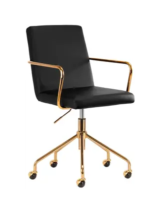Loungestoel QS-OF211G zwart goud