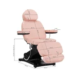 Elektrische behandelstoel SILLON CLASSIC 3 motoren roze