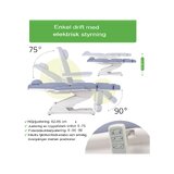 Cosmetische behandelstoel, elektrisch Elara PRO 4 - violet