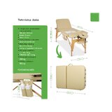Draagbare massagetafel Bianca - Beige