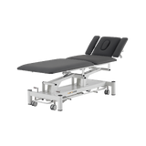 Elektrische massagetafel 5-delig - Rila PRO - Wit frame, grijze bekleding