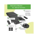 Draagbare massagetafel Adele 70cm - Zwart