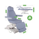 Cosmetische behandelstoel, elektrisch Elara PRO 4 - violet