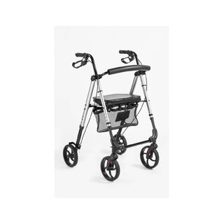 Aluminium rollator met 4 wielen – Verstelbare zithoogte