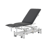 Elektrische massagetafel 5-delig - Rila PRO - Wit frame, grijze bekleding