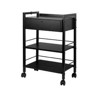 Hulptafel met wielen - Zwart