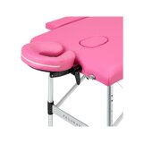 Opvouwbare massagetafel Balance aluminium 2-delig roze
