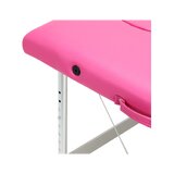 Opvouwbare massagetafel Balance aluminium 2-delig roze