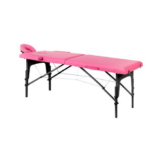 Opvouwbare massagetafel Balance hout 2-delig roze zwart hout