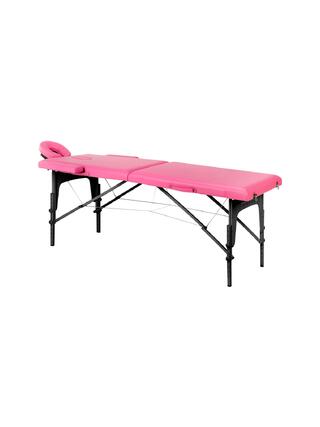 Opvouwbare massagetafel Balance hout 2-delig roze zwart hout