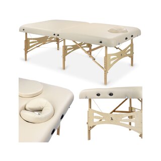 Massagetafel - Integraal Licht houten hoofdeinde K033 Beige