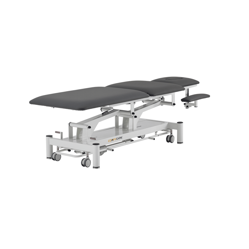 Elektrische massagetafel 5-delig - Rila PRO - Wit frame, grijze bekleding