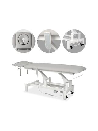 Fortis 4 ERGO massagetafel elektrisch verstelbaar - lichtgrijs