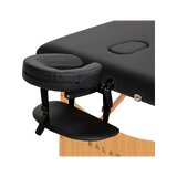 Opvouwbare massagetafel Balance hout 2-delig zwart