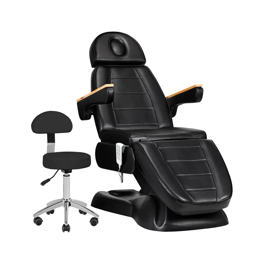 Behandelstoel SILLON Lux 273b + kruk 304 zwart