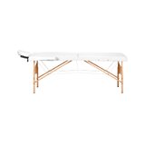 Opvouwbare massagetafel Balance Lux hout 2-delig 190x70 wit