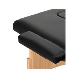 Opvouwbare massagetafel Balance hout 2-delig zwart