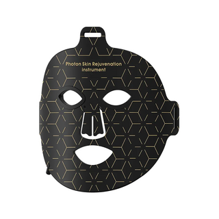 Zwart LED gezichtsmasker - Infrarood met 7 kleuren