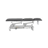 Elektrische massagetafel 5-delig - Rila PRO - Wit frame, grijze bekleding