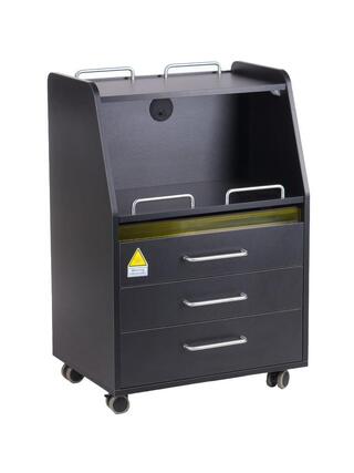 Instrumentenwagen met wielen - zwart
