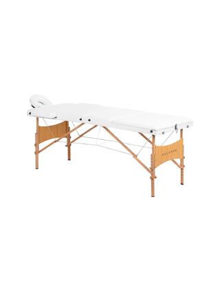 Opvouwbare massagetafel Balance Lux hout 3-delig 190x70 wit