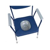 Gestoffeerde toiletzitting Blauw TIM