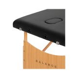 Opvouwbare massagetafel Balance hout 3-delig zwart