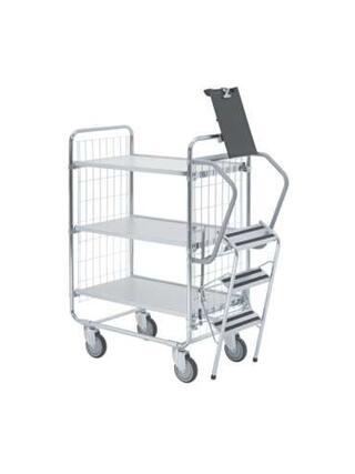 Orderverzamelwagen 100, 3-laags, voor 200 kg
