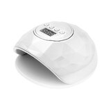 UV LED glanzende 86W lamp wit/zilver parelmoer