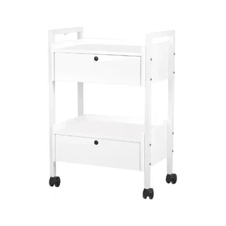 Witte trolley met 2 afsluitbare lades - 1019