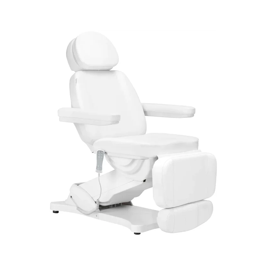 Elektrische behandelstoel SILLON CLASSIC – 3 motoren met verwarming, wit (2e editie)