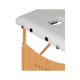 Opvouwbare massagetafel Balance Lux hout 3-delig 190x70 wit