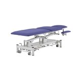 Elektrische massagetafel 5-delig - Rila PRO - Wit frame, blauwe bekleding