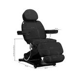 Tattoo stoel elektrisch SILLON CLASSIC 3 motoren zwart