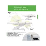 Cosmetische behandelstoel, elektrisch Elara PRO 6P - wit