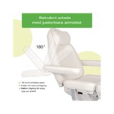 Cosmetische behandelstoel, elektrisch Elara PRO 6P - wit